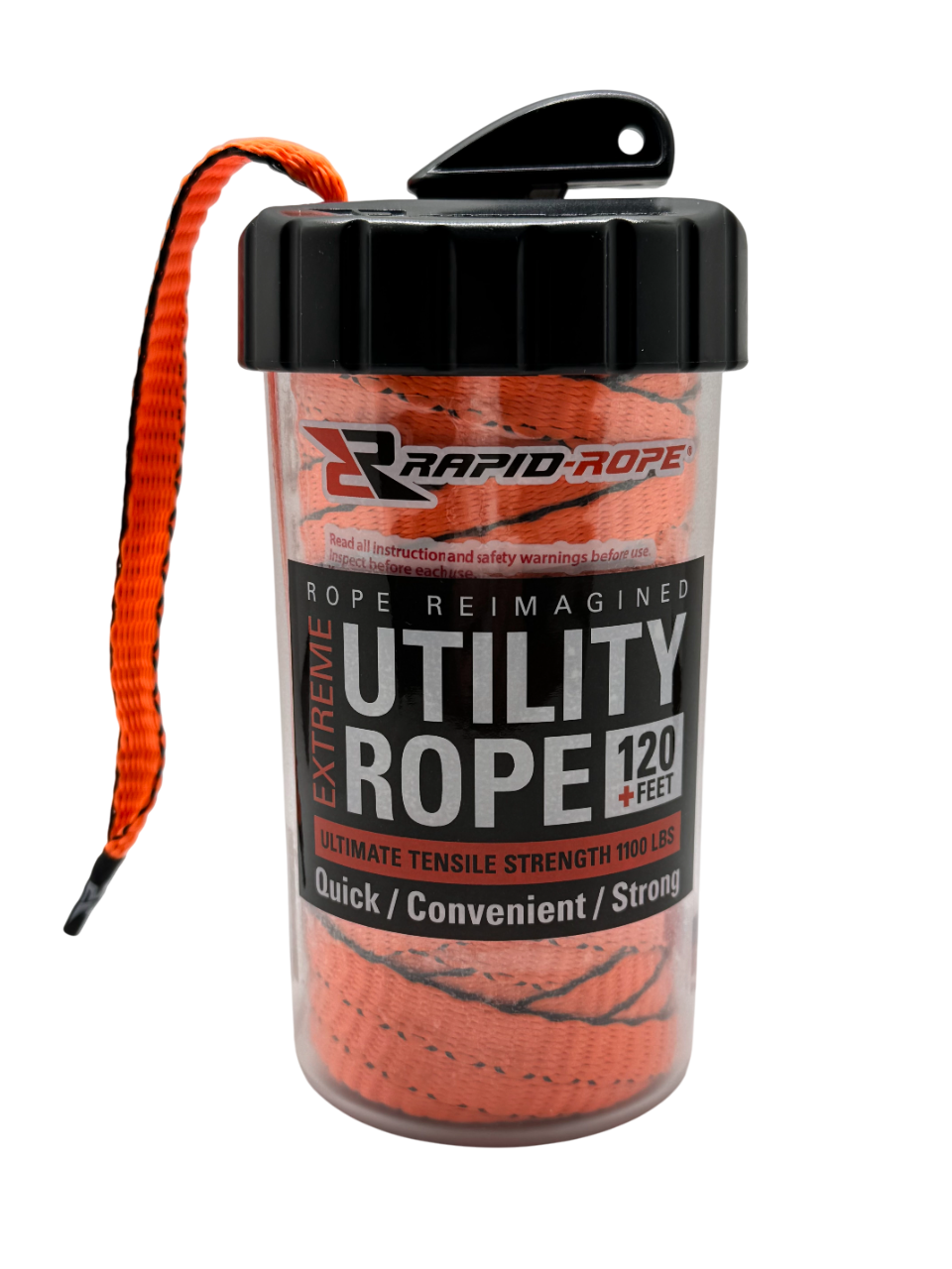 Safety Orange Utility Rope & Large Canister