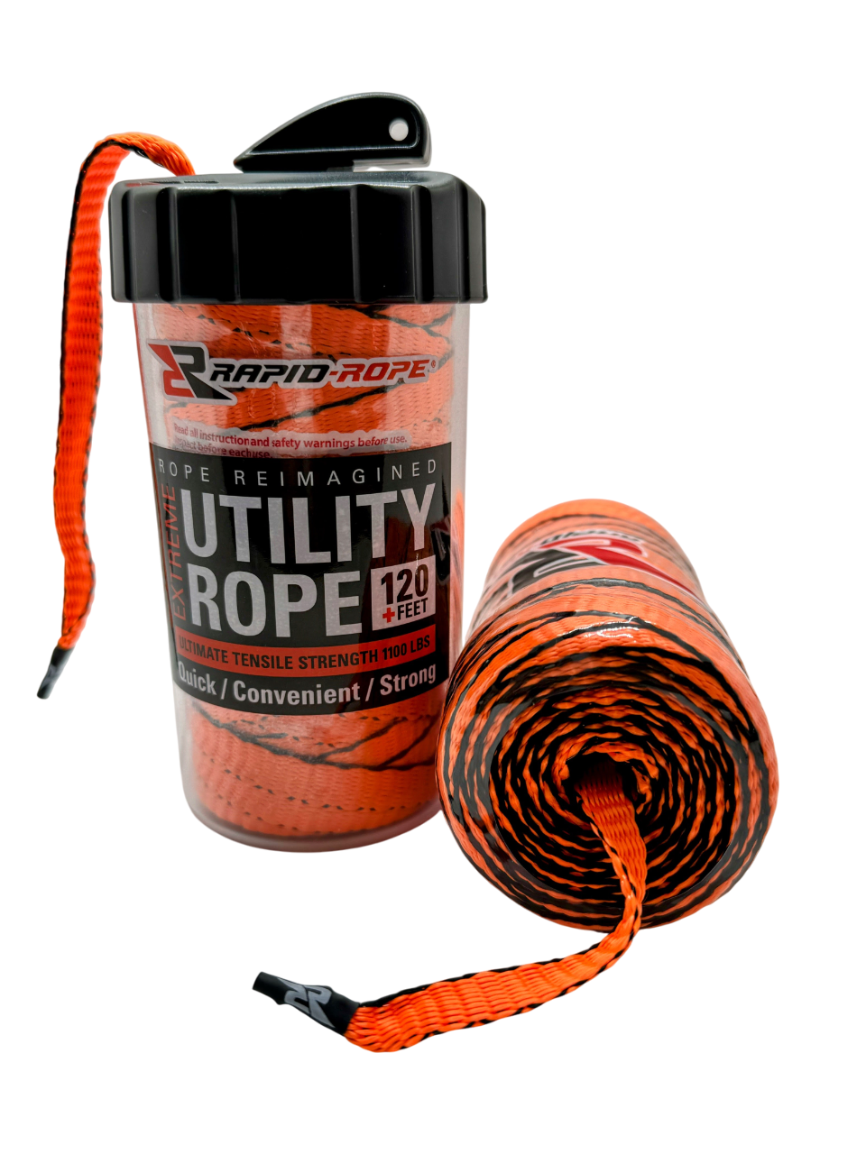 Safety Orange Utility Rope & Large Canister