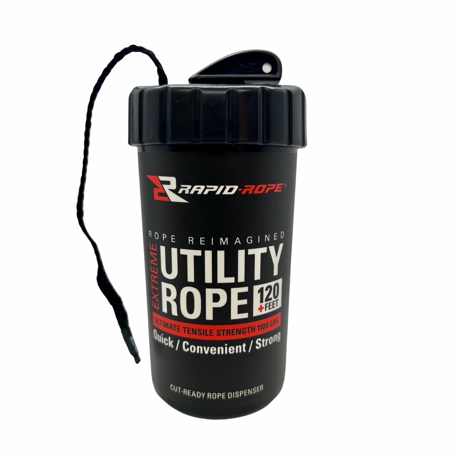 Black Utility Rope & Large Canister