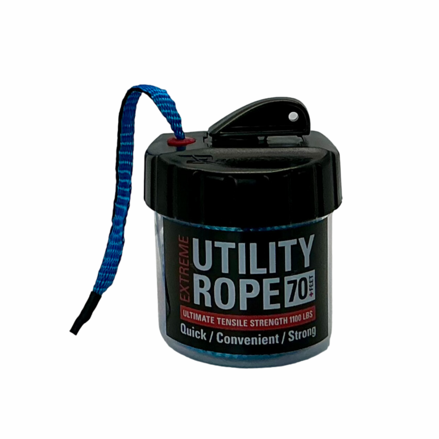 Ocean Blue Utility Rope in a Mini Rapid Rope Canister - Rapid Rope