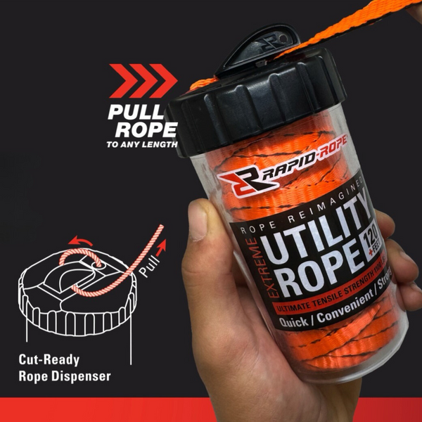 Olive Green Utility Rope & Large Canister