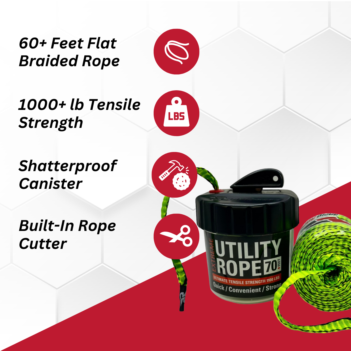 Tan Utility Rope & Mini Canister