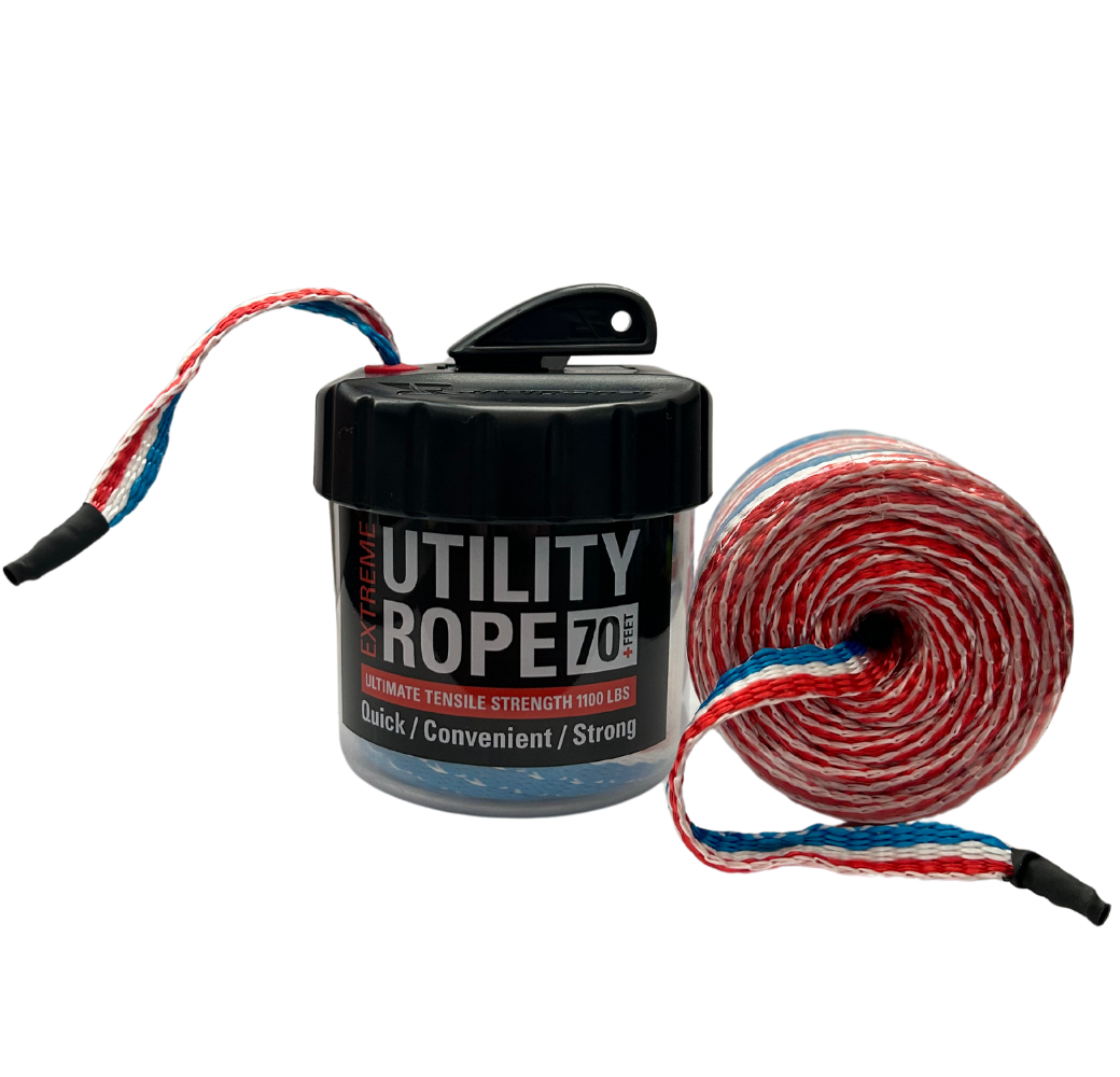 Mini Rope Peope Patriot Utility Rope in a Mini Rapid Rope Canister - Rapid Rope