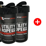Rapid Rope 3-Pack Bundle (Includes 3 Rapid Rope Cannisters and a Rapid Rope Refill)