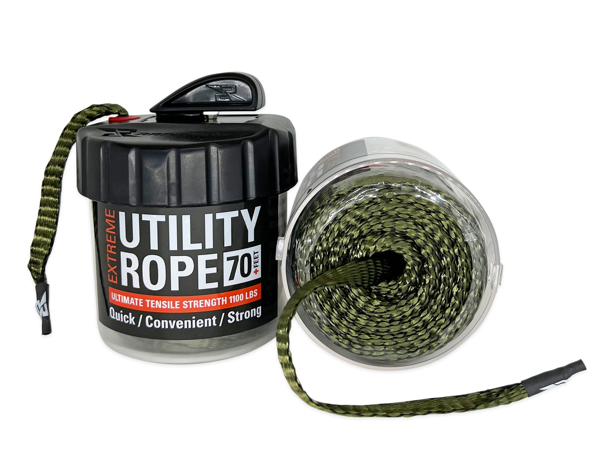 RAPID RRCODG6027 ROPE CANISTER 120FT OD GREEN